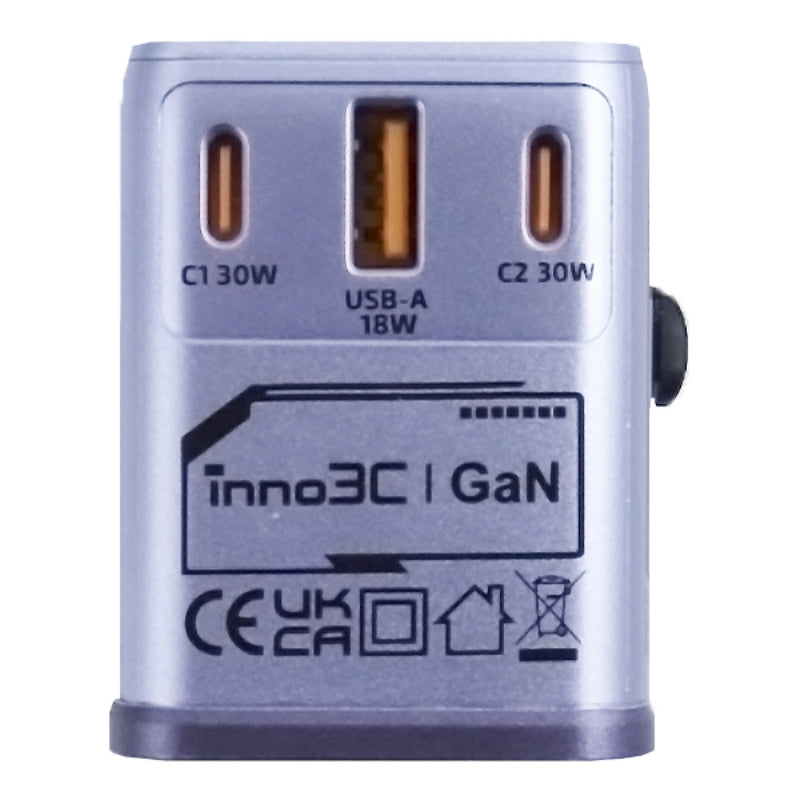 inno3C 30W GaN 3輸出旅行轉換插頭