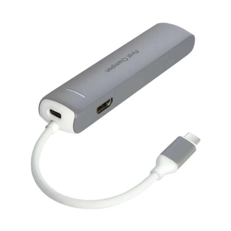First Champion USB-C 集線器 - 6合1 with HDMI, USB-C, USB-A, Ethernet, FC-TCH-6C3U3HLAN