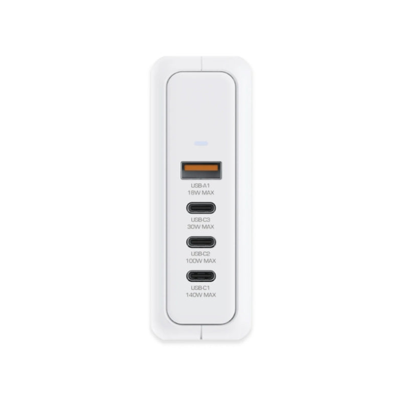 First Champion USB 桌上 氮化鎵(GaN) 快速充電器 140W 支援 USB-C & USB-A, UPC140PD3C1A
