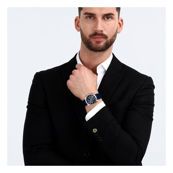 瑪莎拉蒂 CAPSULE 系列時款藍色矽膠帶腕錶 R8851151011/R8851151012