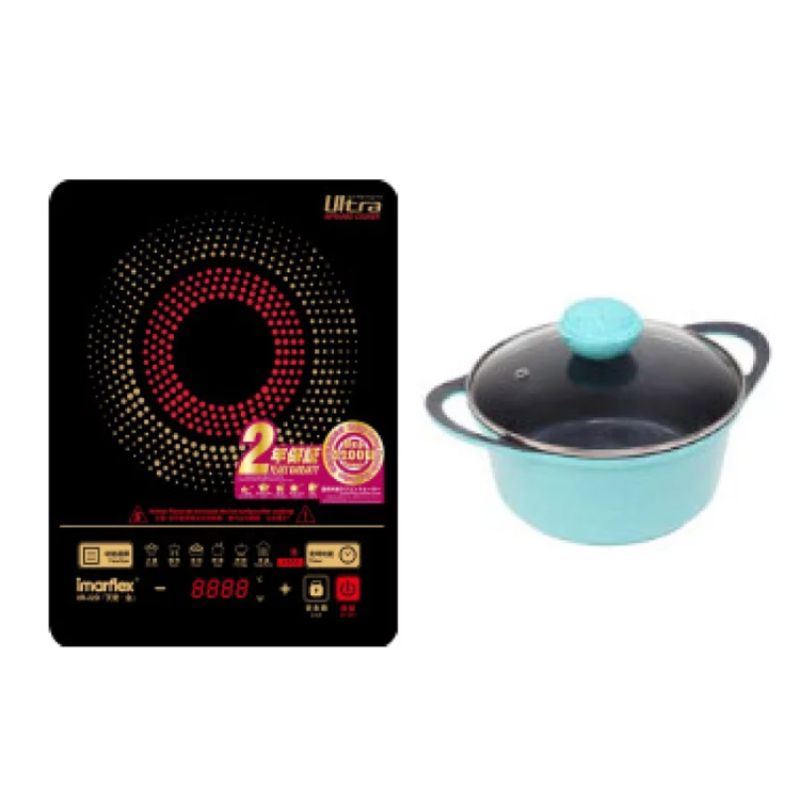 imarflex 伊瑪牌 『天使.金』2200W 雙環節能 單頭電陶爐(附送贈品)