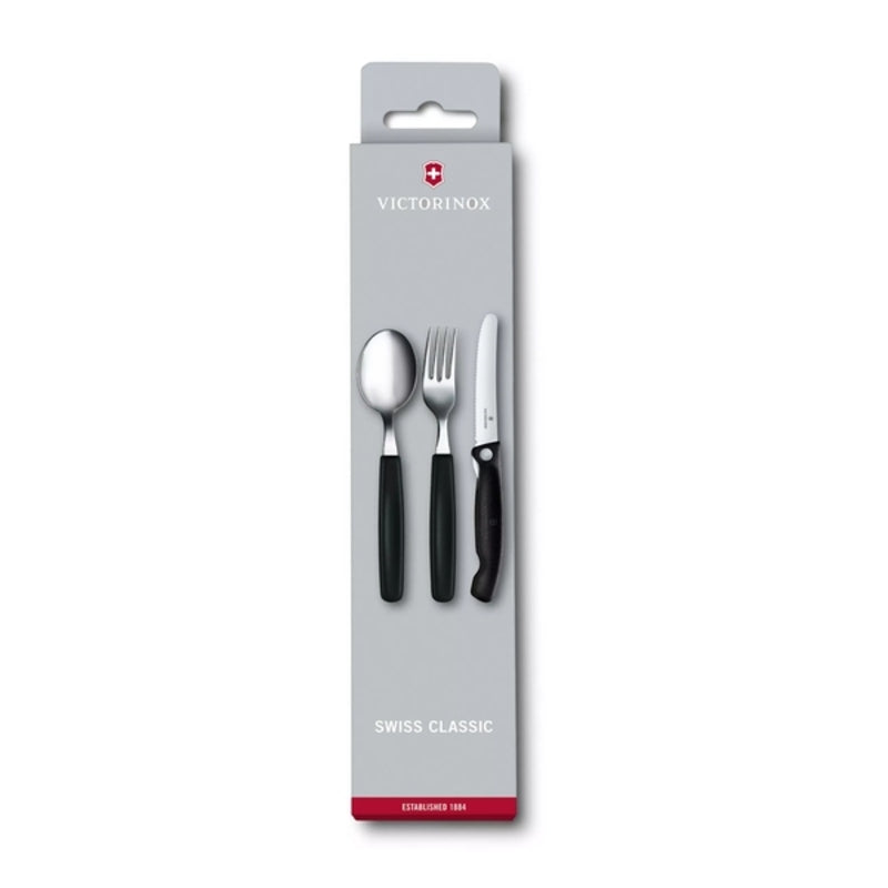 Victorinox - Swiss Classic, picnic set, 3pcs, black