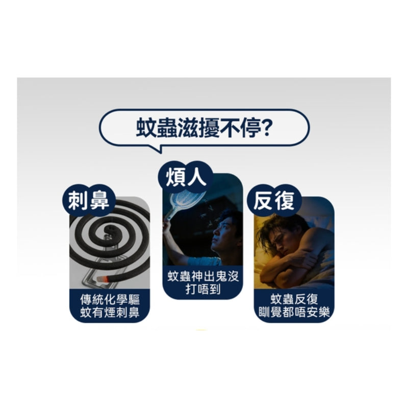 日本Yohome 仿生UVA光誘電觸滅可放掛立有線無線兩用光感滅蚊機 PRO 2.0