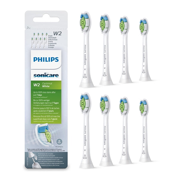 Philips Soniccare DiamondClean 標準聲波牙刷刷頭 8支裝 - 白色
