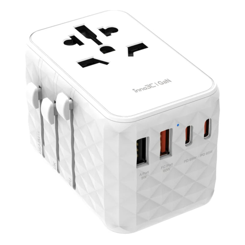 inno3C i-FT65 GaN 65W 4輸出旅行轉換插頭 (白色)
