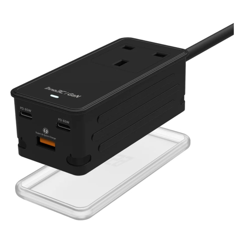 inno3C GaN 65W 3輸出快速充電插座盒