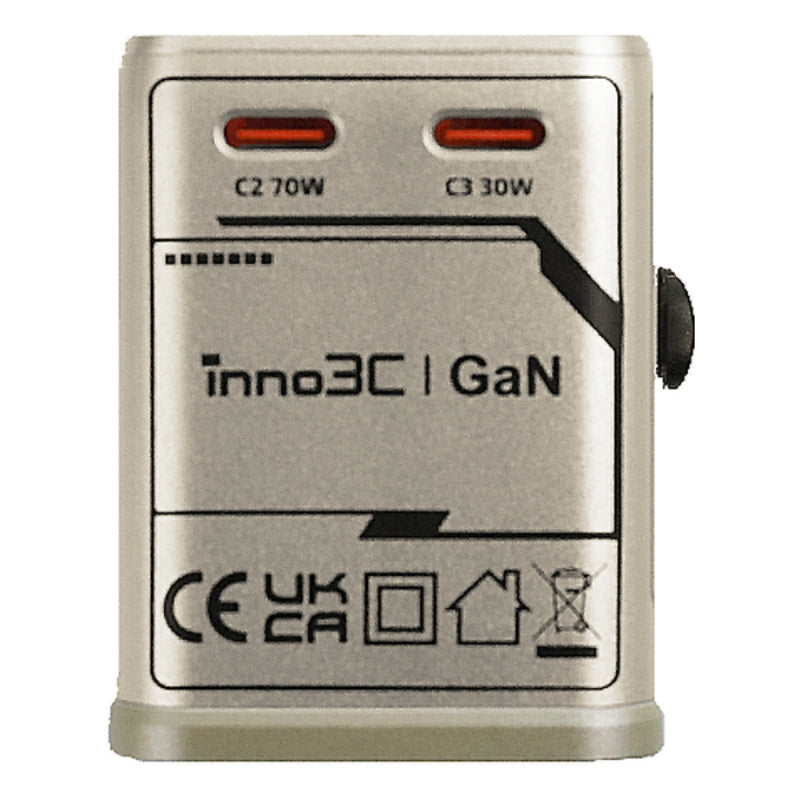 inno3C - 75W GaN 4輸出旅行轉換插頭