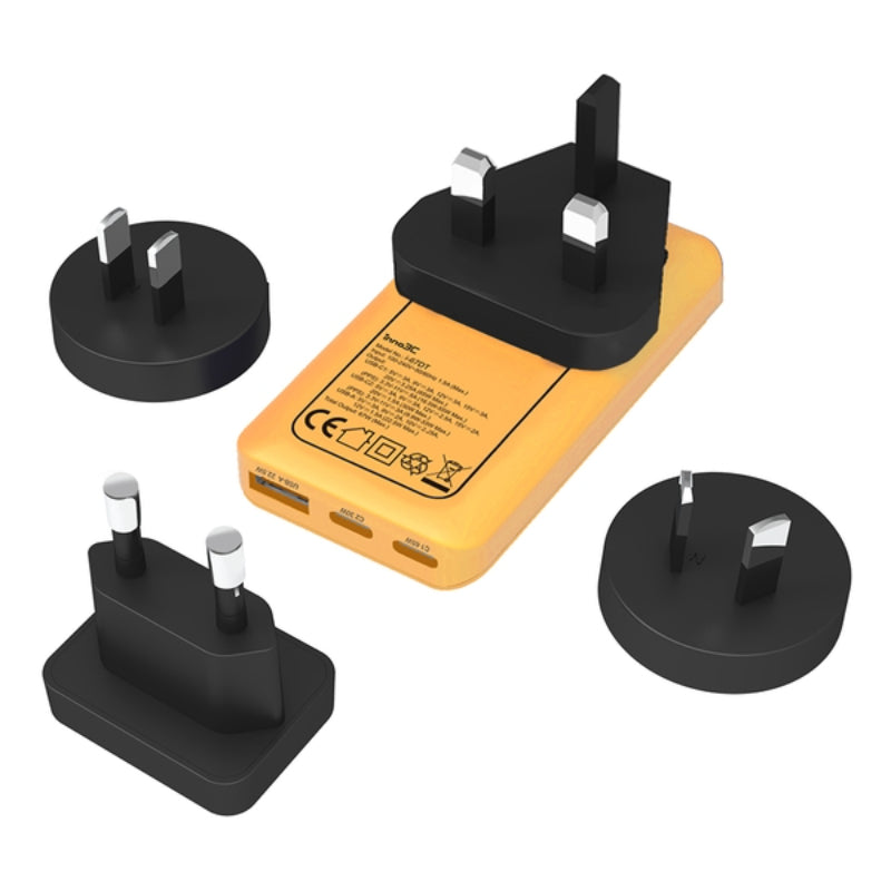 inno3C - 超薄67W 三輸出 GaN 旅行快速充電器 (i-67DT)