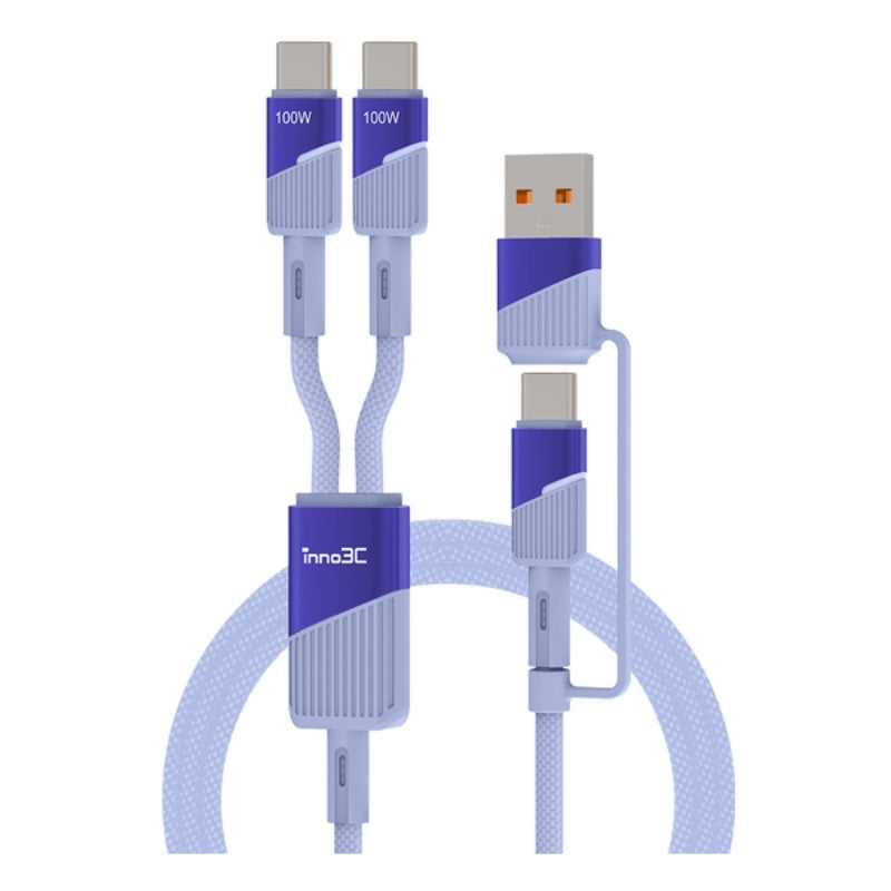 inno3C - 4合1 100W Type C 數據傳輸充電線 120cm (i-100C2-12)