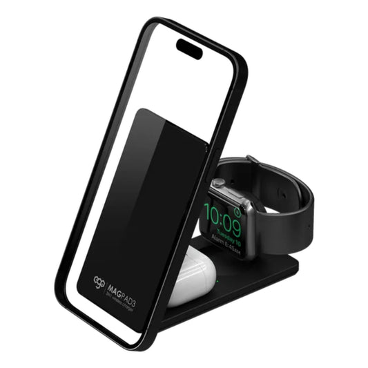 EGO MagPad3 QI2 3in1 Magsafe 充電座 (MPP3-BLACK)