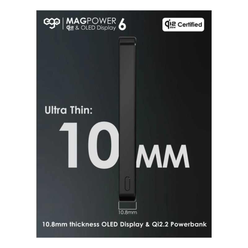 EGO - MagPower 6 @(追溯二維碼版) QI2.2 10000mAh 外置電 (M17AIR)
