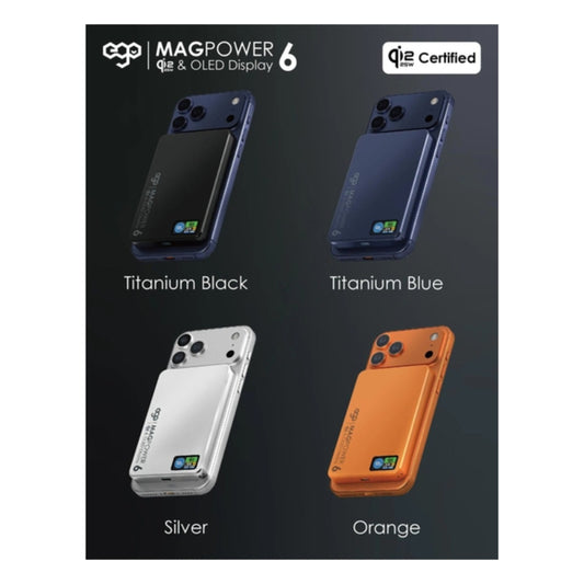 EGO - MagPower 6 @(追溯二維碼版) QI2.2 10000mAh 外置電 (M17AIR)