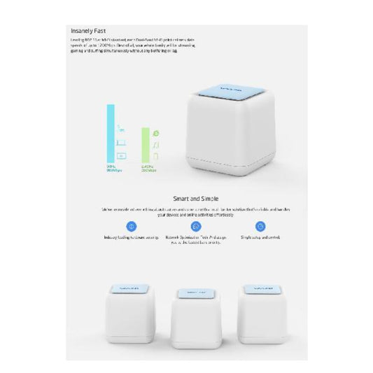 WAVLINK - HALO AC1200 Easy Mesh WiFi w/Touch Link