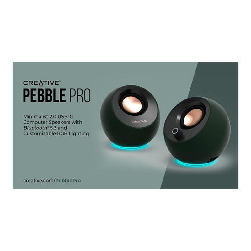 Sistema di altoparlanti desktop moderno Creative Pebble con alimentazione USB 2.0 (Bianco Sistema di altoparlanti desktop moderno Creative Pebble con alimentazione USB 2.0 (Bianco