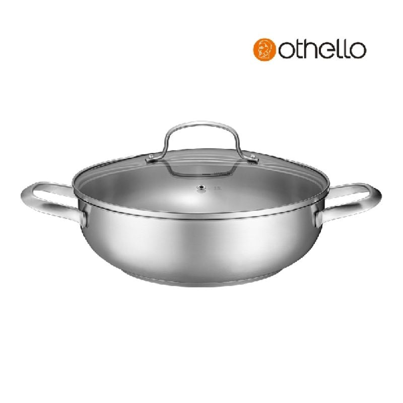 Othello - Rank系列 28cm雙耳淺燒鍋配蓋