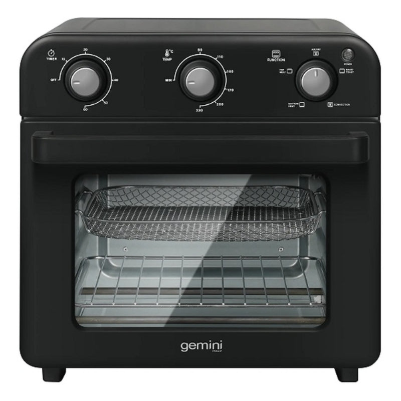 Gemini 18升 2合1雙層玻璃氣炸焗爐 GAO18BK (黑色)