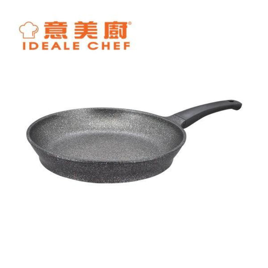 意美廚韓國製SELECTED鋼化鑄鋁大理石紋易潔30CM單柄煎鍋(IC14330F)