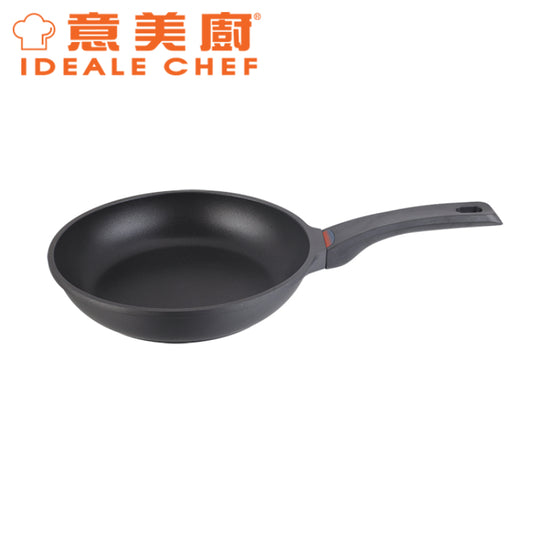 意美廚DAZZLE鋼化鑄鋁黑色易潔24CM單柄煎鍋 (感溫手柄)(IC17024F)