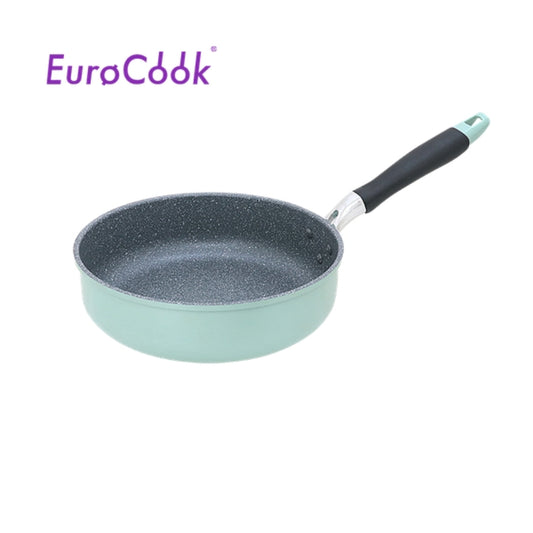 EURO COOK FINE II 雲石紋易潔 24X7.2CM直身單柄深煎鍋 (湖水藍)