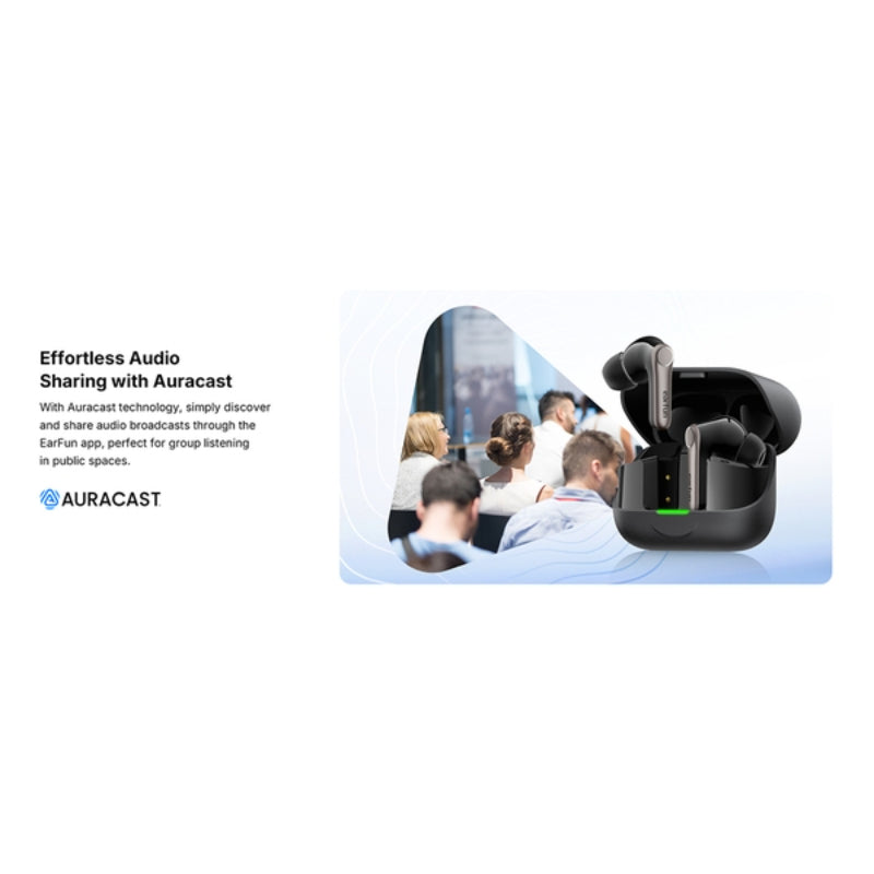 EarFun Air Pro 4+ Hi-Res降噪無線藍牙耳機(黑色)
