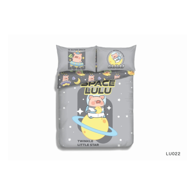 Casablanca - 罐頭豬LuLu卡通純棉印花系列床品套裝 (LU022)