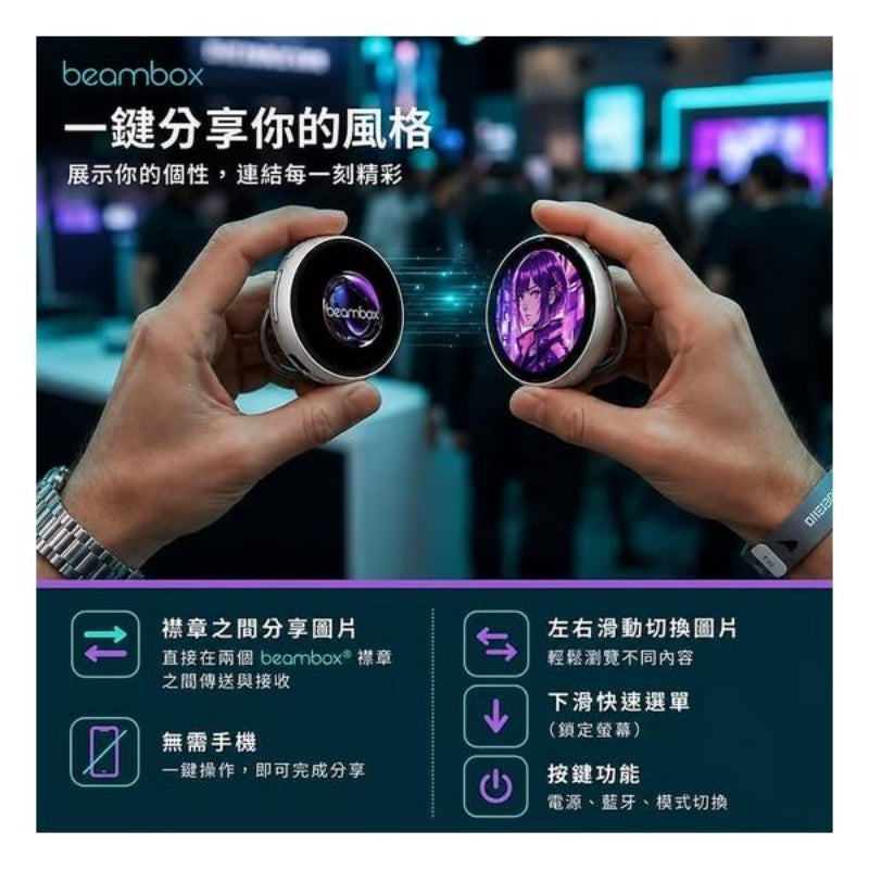 Beambox Nikko 動態電子襟章