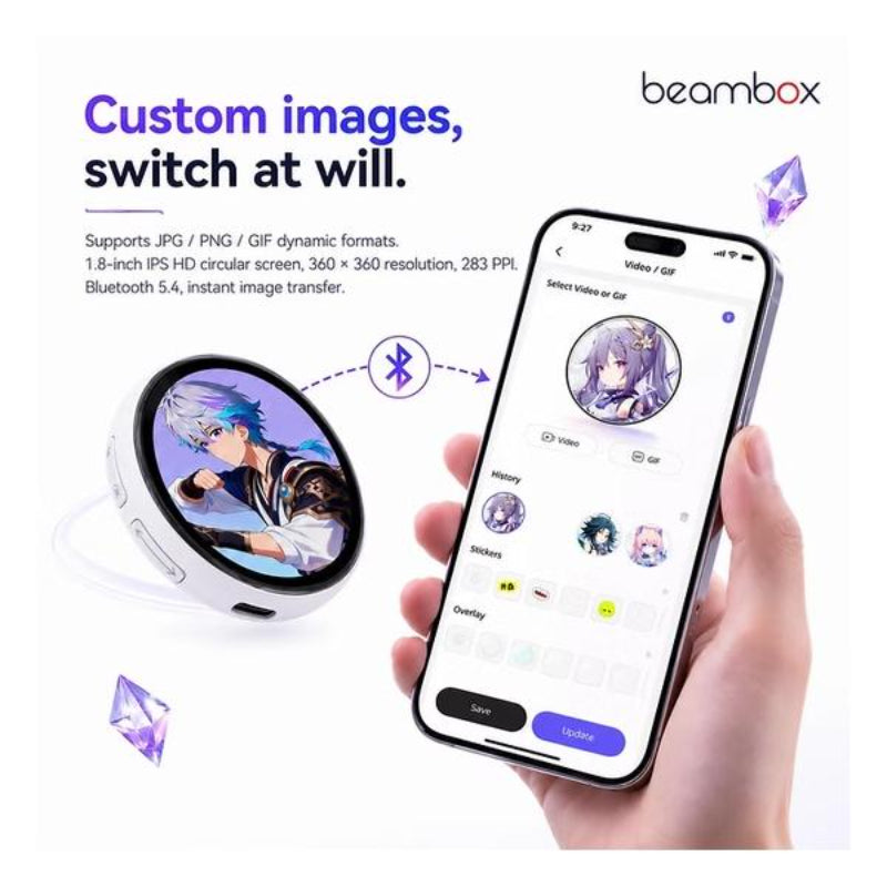 Beambox Nikko 動態電子襟章