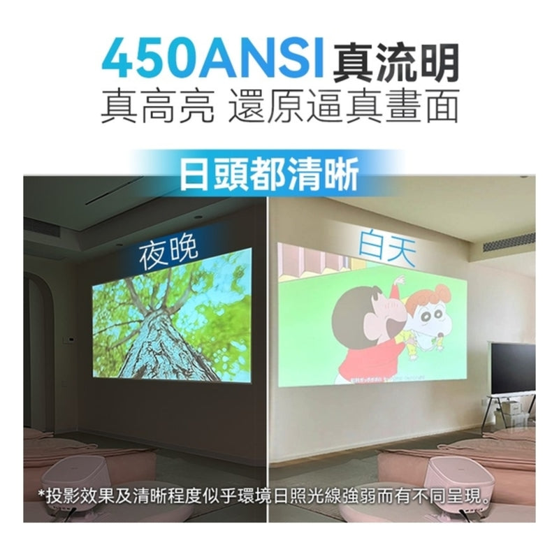 美國USATISFY 真流明ANSI杜比環迴音360°旋轉投影自對焦4K巨幕多媒體智升級投影儀 PRO