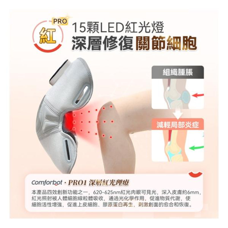 Comforbot 無線紅熱振揉四合強效深層緩損養膝多關節理療儀 PRO