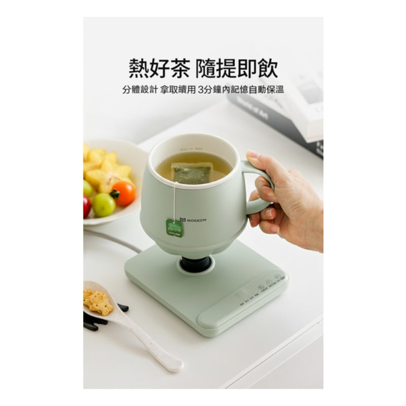 MOKKOM分體不沾易潔智能定時恆溫多功能萬用電熱水杯 (2個)