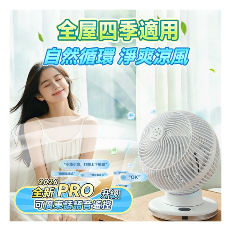 日本Yohome 4D全方位淨化直流循環扇
