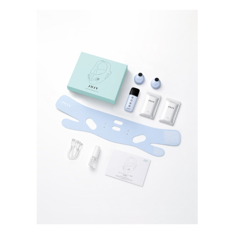 日本JUJY 穿戴式EMS＋TENS雙重微電流聚能3D高彈多模式提拉塑形面罩