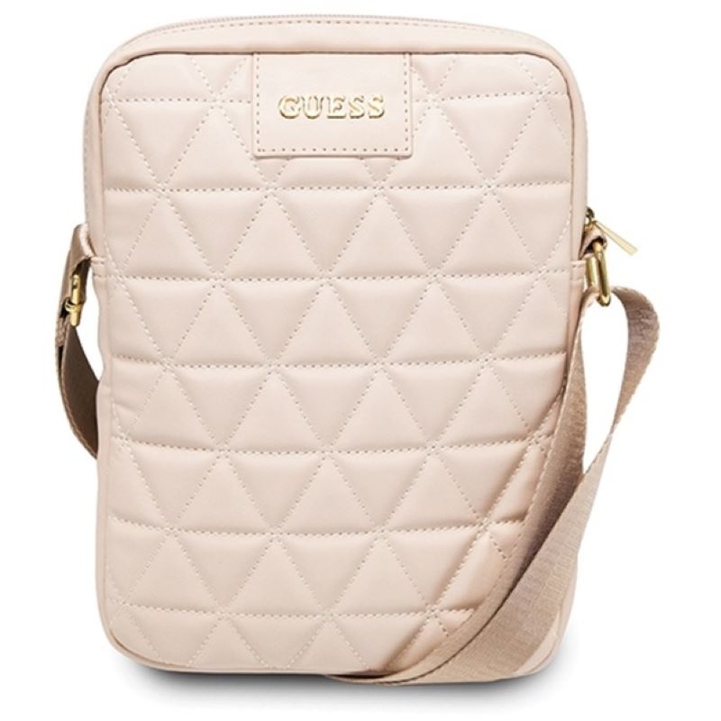GUESS - TABLET BAG QUILTED PU - PINK - 10''