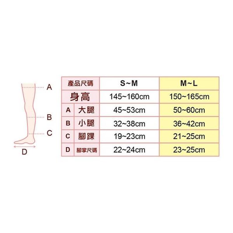 Slimwalk 醫療級保健壓力襪 (長筒,黑色) x 2件
