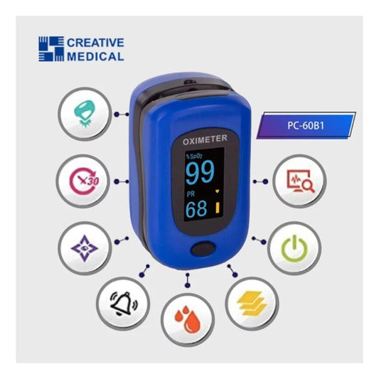 Creative Medical PC-60B1 手指式脈搏血氧儀 - 藍色(只限送貨)