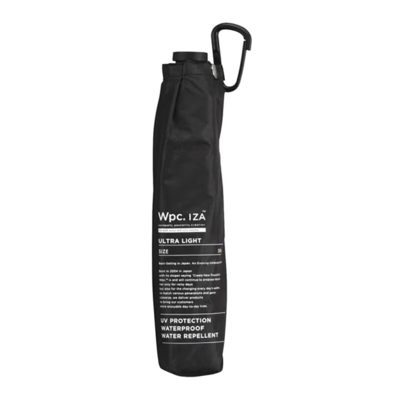 WPC IZA ULTRA LIGHT 超輕量摺疊遮陽傘 50CM 黑 WPP042-ZA018-系列 (只限送貨)