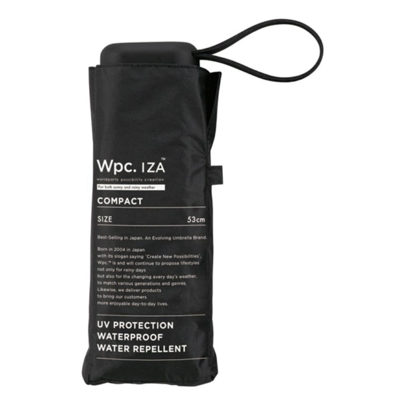WPC IZA 掌心級袖珍摺傘 53CM 黑 WPP105-ZA020-系列 (只限送貨)