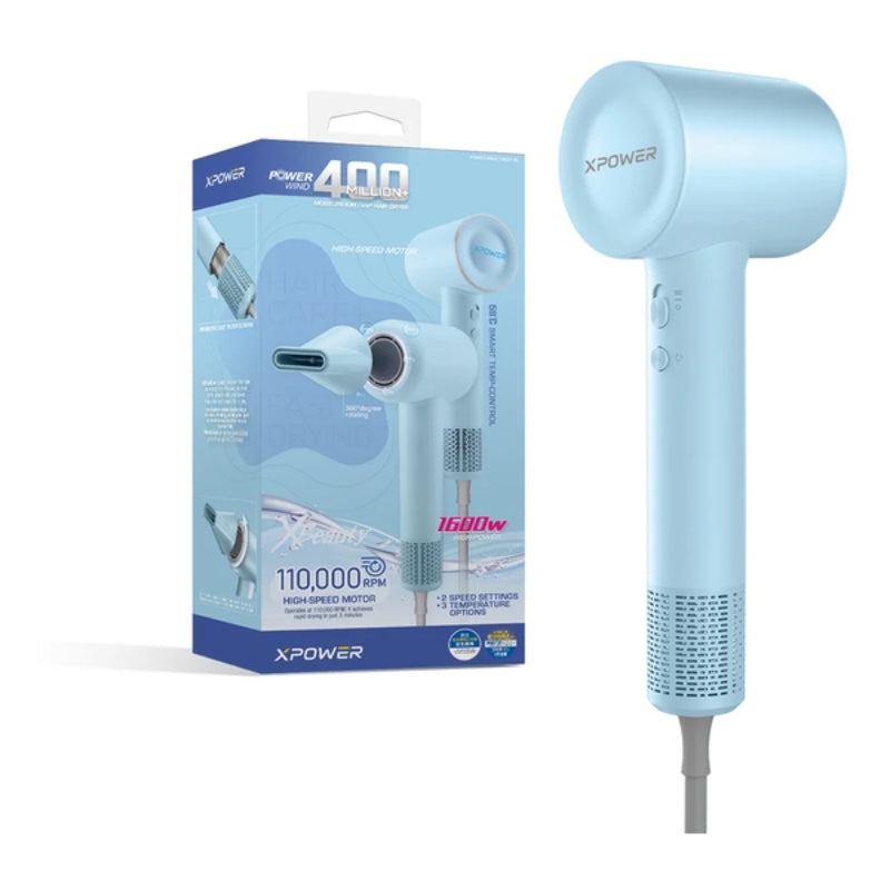 Xpower POWERWIND M021 智能4億+水潤負離子護髮速乾風筒