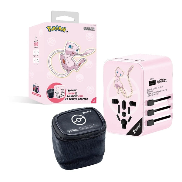XPower x Pokémon TA45B 45W 6輸出 PD3.0/PPS旅行充電器