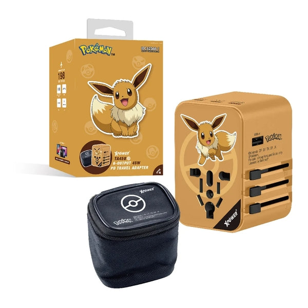 XPower x Pokémon TA45B 45W 6輸出 PD3.0/PPS旅行充電器