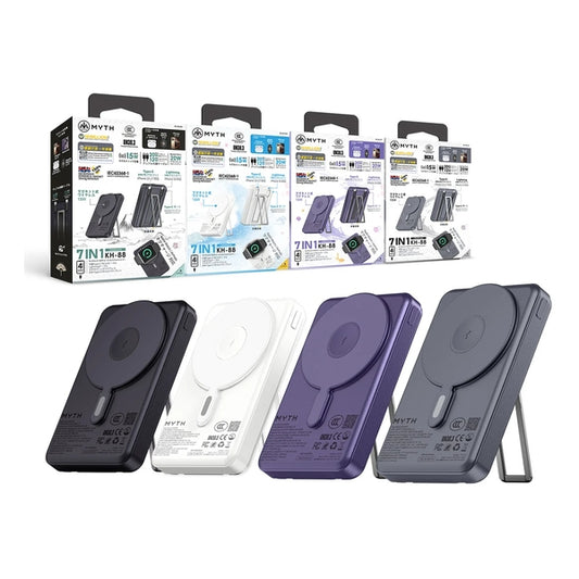 XPower MYTH (3C可追溯二維碼)KH-88 7合1 4輸出 10000mAh移動電源連支架