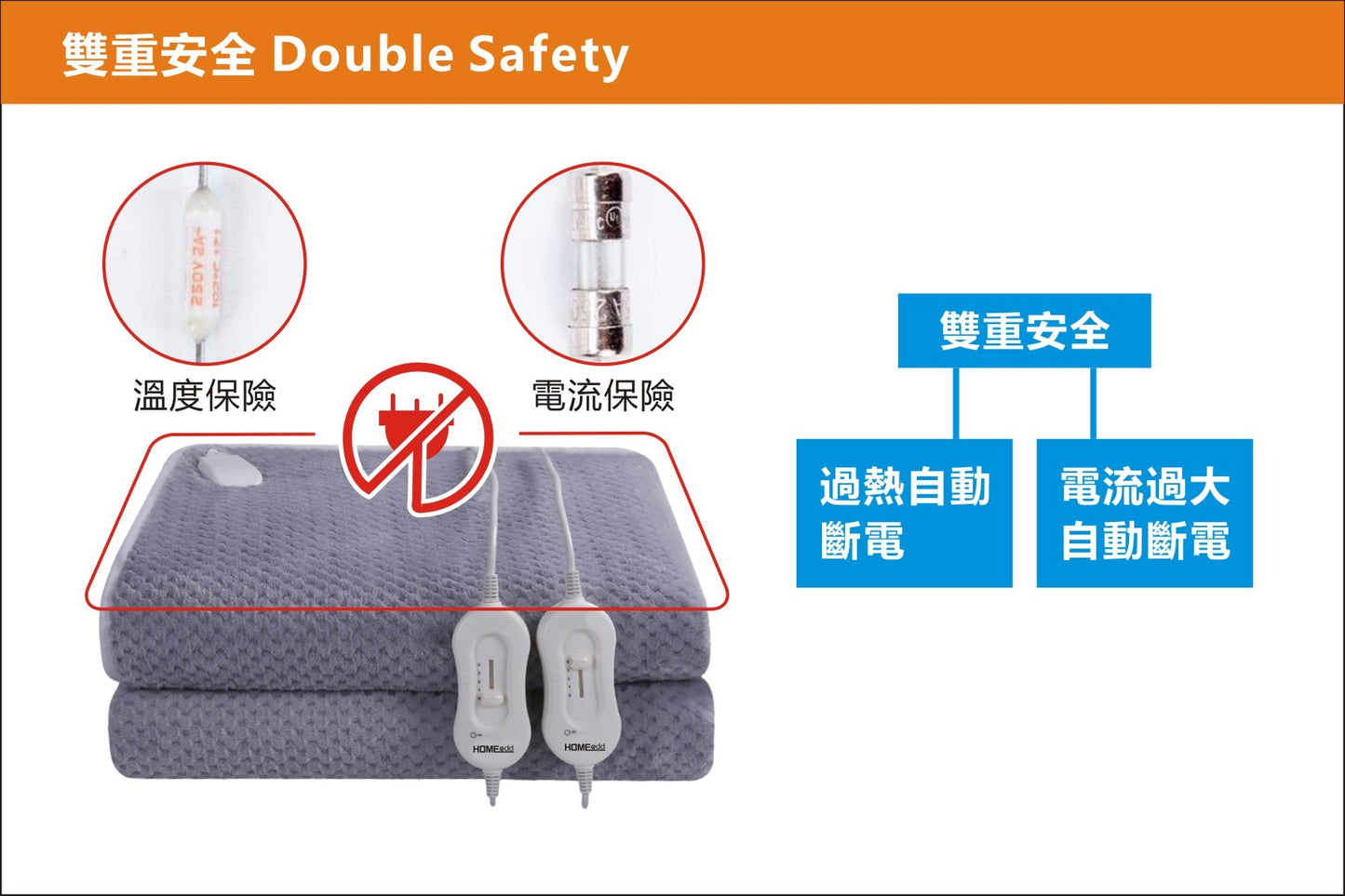 HOME@dd 雙人抓毛絨可機洗電暖毯 (免費送貨/自取)